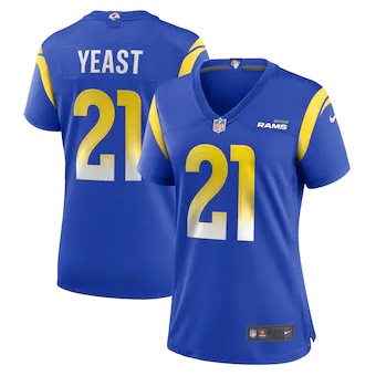 womens nike russ yeast royal los angeles rams game player j